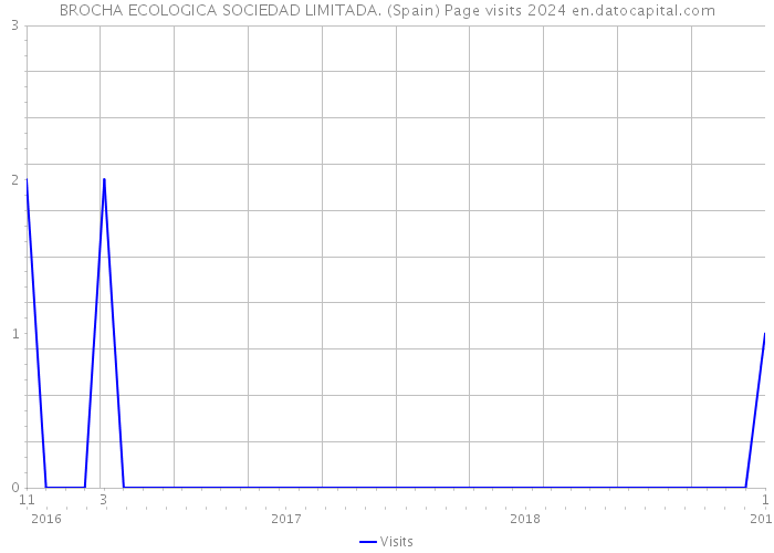 BROCHA ECOLOGICA SOCIEDAD LIMITADA. (Spain) Page visits 2024 