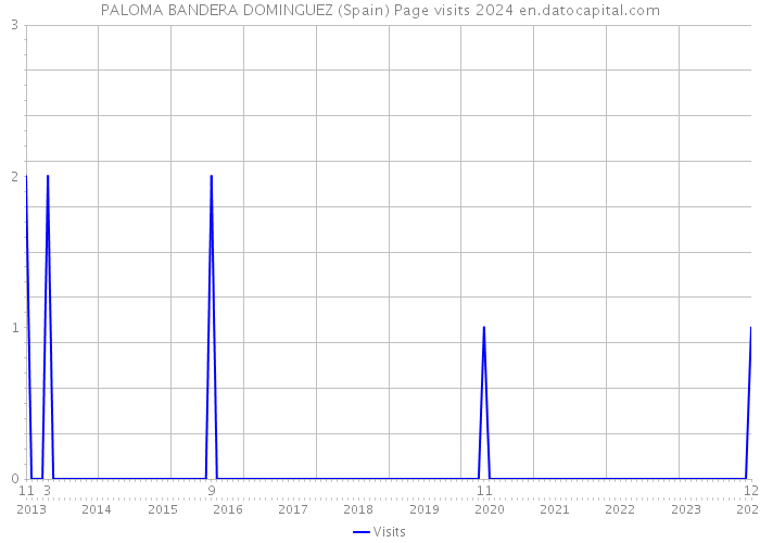 PALOMA BANDERA DOMINGUEZ (Spain) Page visits 2024 
