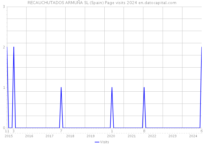 RECAUCHUTADOS ARMUÑA SL (Spain) Page visits 2024 