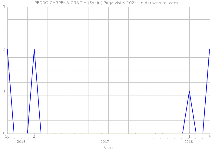 PEDRO CARPENA GRACIA (Spain) Page visits 2024 