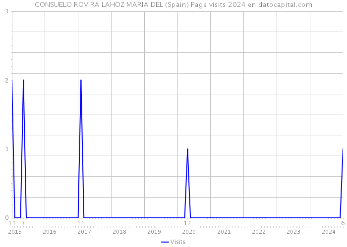 CONSUELO ROVIRA LAHOZ MARIA DEL (Spain) Page visits 2024 