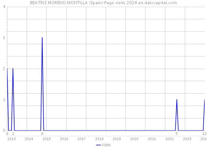 BEATRIZ MORENO MONTILLA (Spain) Page visits 2024 