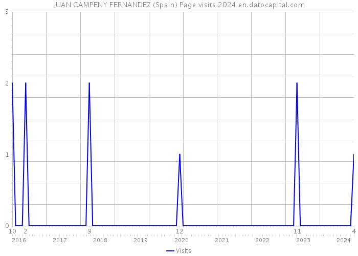JUAN CAMPENY FERNANDEZ (Spain) Page visits 2024 