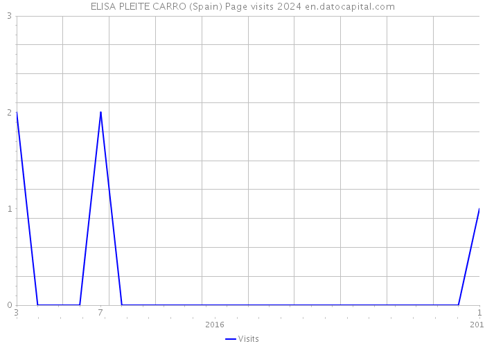 ELISA PLEITE CARRO (Spain) Page visits 2024 