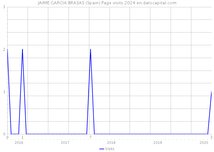 JAIME GARCIA BRASAS (Spain) Page visits 2024 