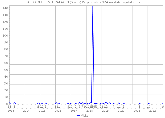 PABLO DEL RUSTE PALACIN (Spain) Page visits 2024 