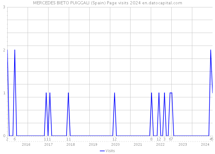 MERCEDES BIETO PUIGGALI (Spain) Page visits 2024 