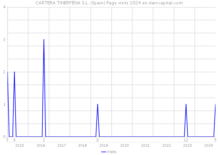CARTERA TINERFENA S.L. (Spain) Page visits 2024 