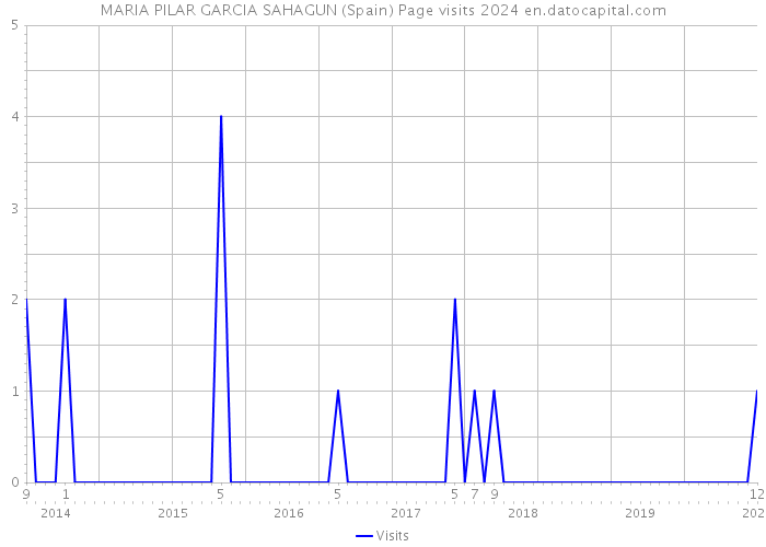 MARIA PILAR GARCIA SAHAGUN (Spain) Page visits 2024 