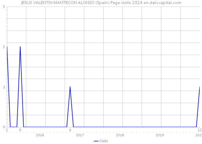 JESUS VALENTIN MANTECON ALONSO (Spain) Page visits 2024 