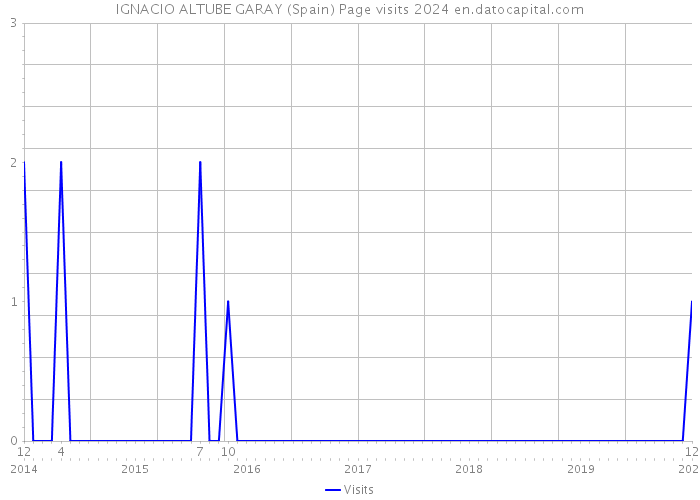 IGNACIO ALTUBE GARAY (Spain) Page visits 2024 