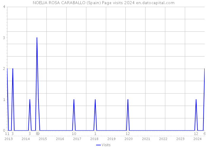 NOELIA ROSA CARABALLO (Spain) Page visits 2024 