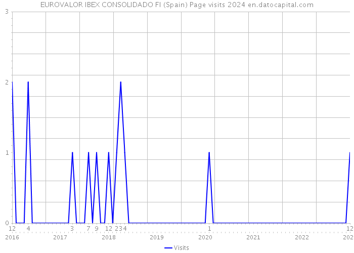 EUROVALOR IBEX CONSOLIDADO FI (Spain) Page visits 2024 