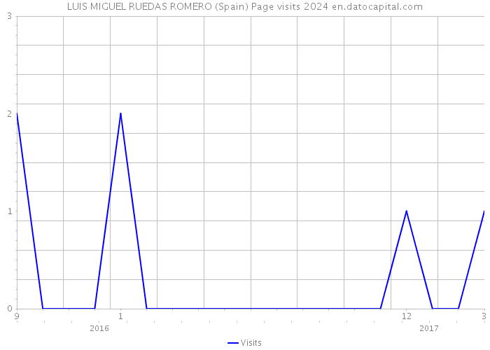 LUIS MIGUEL RUEDAS ROMERO (Spain) Page visits 2024 