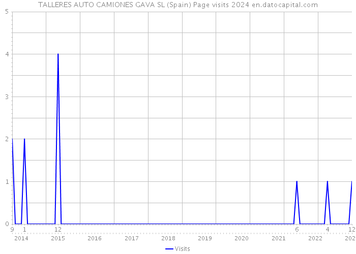 TALLERES AUTO CAMIONES GAVA SL (Spain) Page visits 2024 
