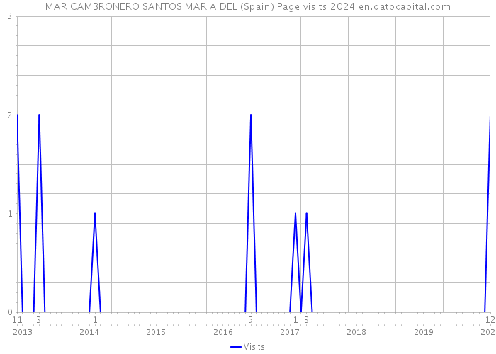 MAR CAMBRONERO SANTOS MARIA DEL (Spain) Page visits 2024 