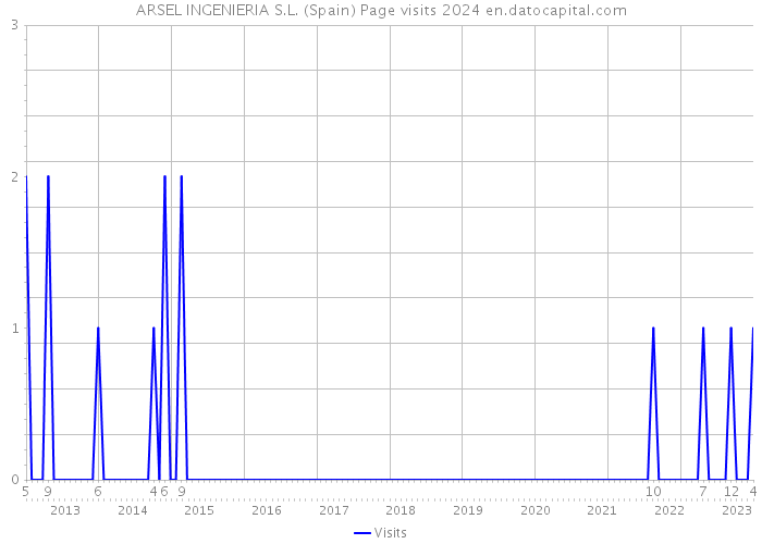 ARSEL INGENIERIA S.L. (Spain) Page visits 2024 