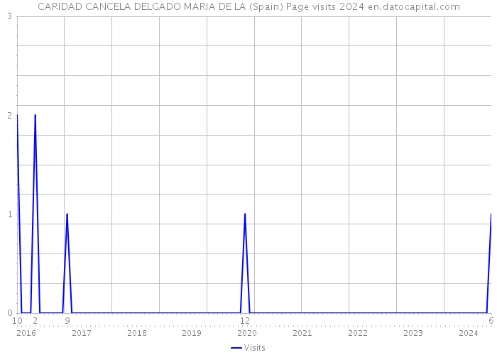 CARIDAD CANCELA DELGADO MARIA DE LA (Spain) Page visits 2024 