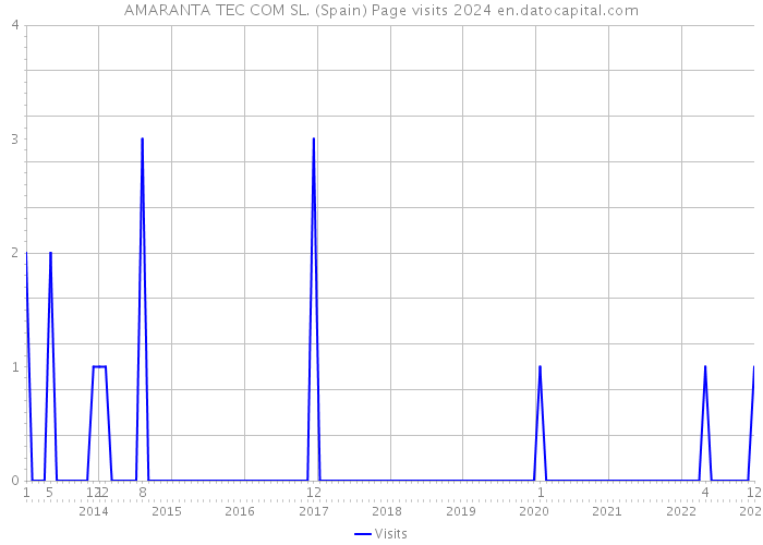 AMARANTA TEC COM SL. (Spain) Page visits 2024 