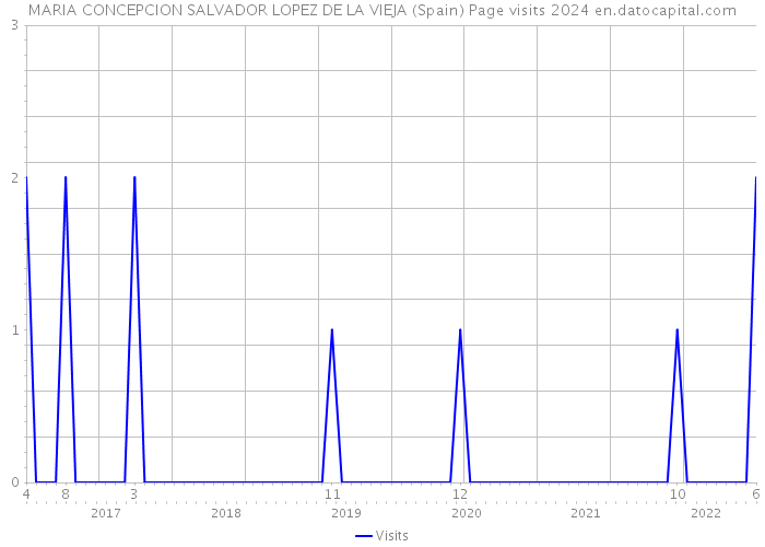 MARIA CONCEPCION SALVADOR LOPEZ DE LA VIEJA (Spain) Page visits 2024 