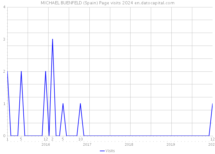 MICHAEL BUENFELD (Spain) Page visits 2024 