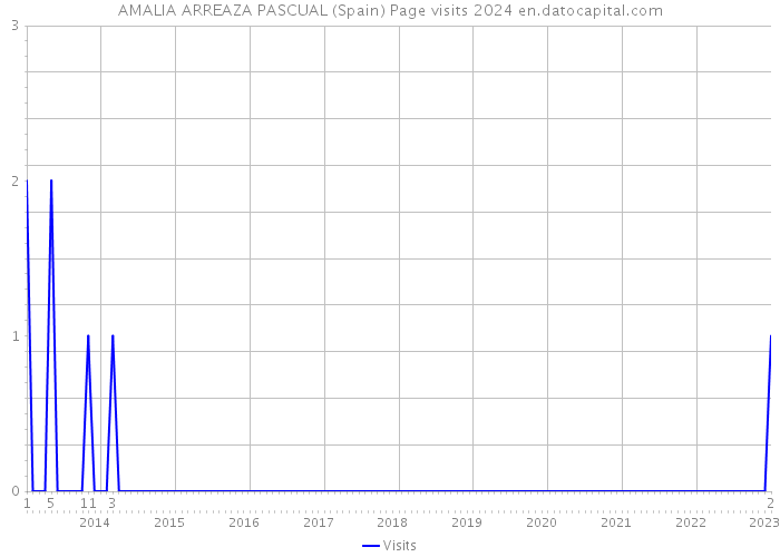 AMALIA ARREAZA PASCUAL (Spain) Page visits 2024 