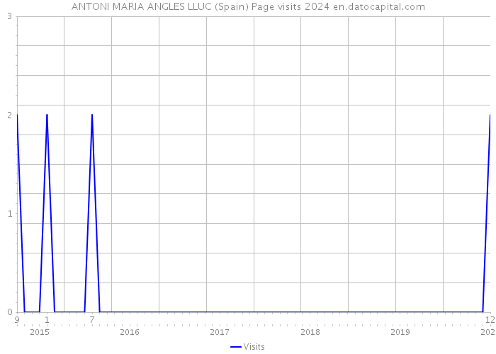 ANTONI MARIA ANGLES LLUC (Spain) Page visits 2024 