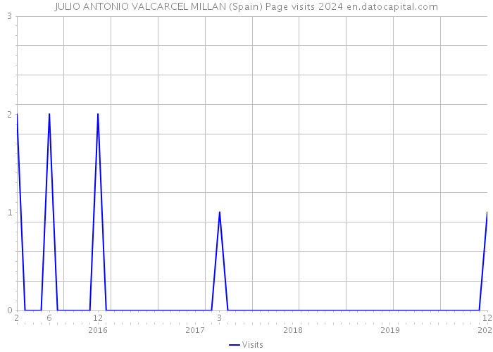 JULIO ANTONIO VALCARCEL MILLAN (Spain) Page visits 2024 