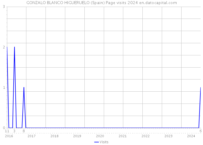 GONZALO BLANCO HIGUERUELO (Spain) Page visits 2024 