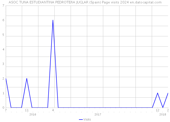 ASOC TUNA ESTUDIANTINA PEDROTEñA JUGLAR (Spain) Page visits 2024 