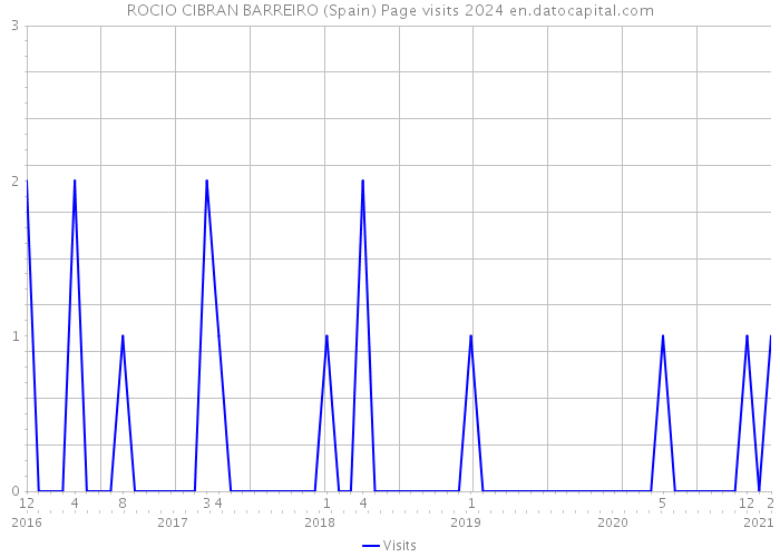 ROCIO CIBRAN BARREIRO (Spain) Page visits 2024 