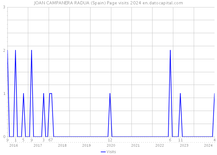 JOAN CAMPANERA RADUA (Spain) Page visits 2024 