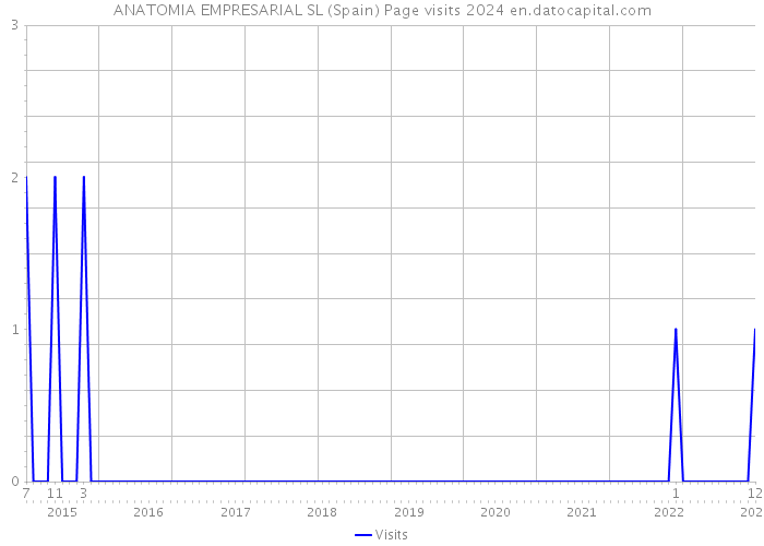 ANATOMIA EMPRESARIAL SL (Spain) Page visits 2024 