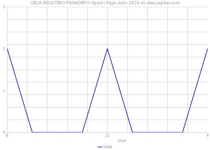 CELIA REGATERO PANADERO (Spain) Page visits 2024 