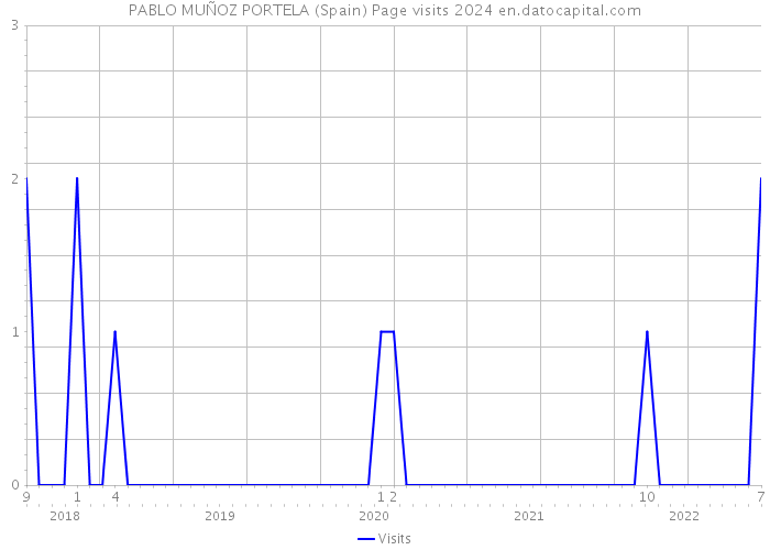 PABLO MUÑOZ PORTELA (Spain) Page visits 2024 