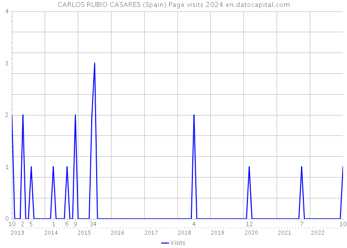 CARLOS RUBIO CASARES (Spain) Page visits 2024 