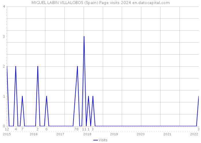 MIGUEL LABIN VILLALOBOS (Spain) Page visits 2024 