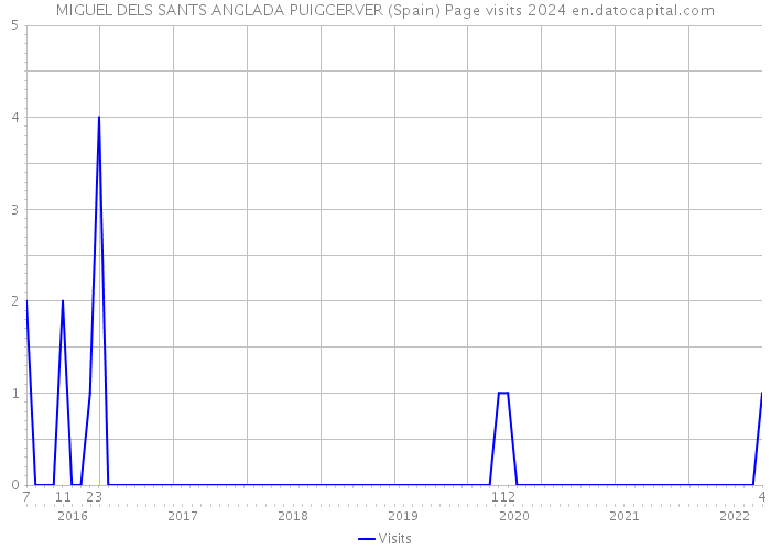 MIGUEL DELS SANTS ANGLADA PUIGCERVER (Spain) Page visits 2024 