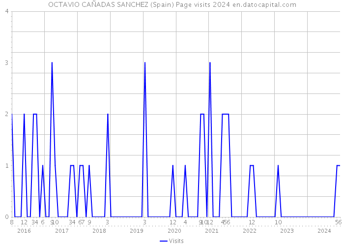 OCTAVIO CAÑADAS SANCHEZ (Spain) Page visits 2024 