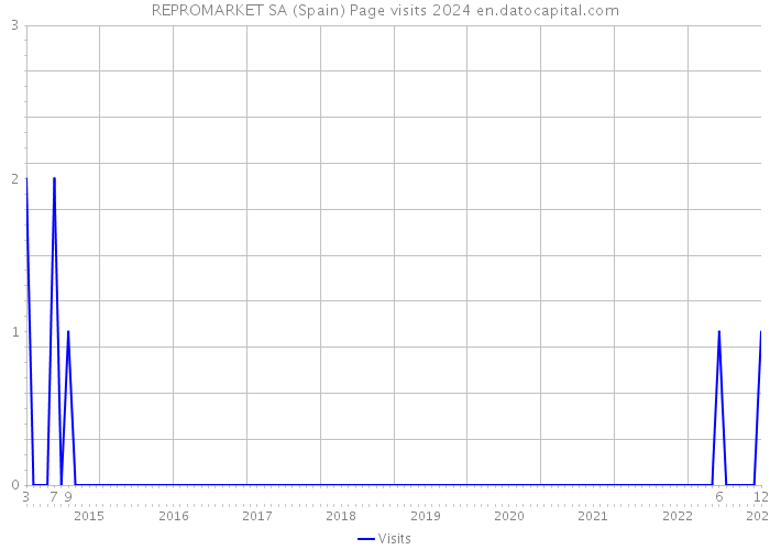 REPROMARKET SA (Spain) Page visits 2024 
