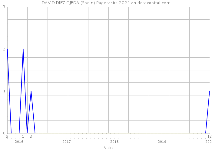 DAVID DIEZ OJEDA (Spain) Page visits 2024 