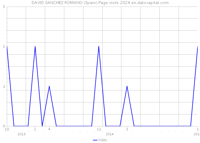 DAVID SANCHEZ ROMANO (Spain) Page visits 2024 
