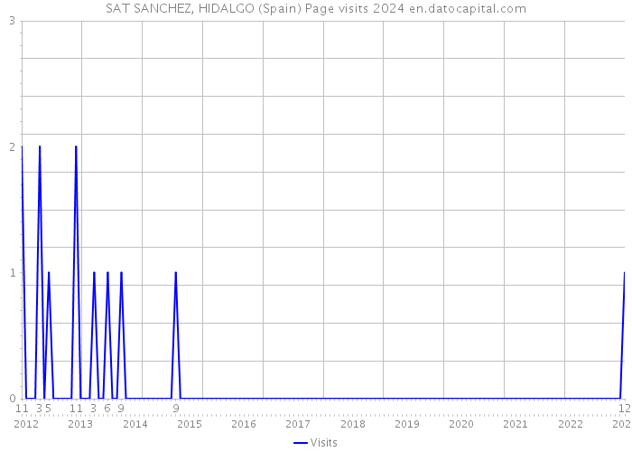 SAT SANCHEZ, HIDALGO (Spain) Page visits 2024 