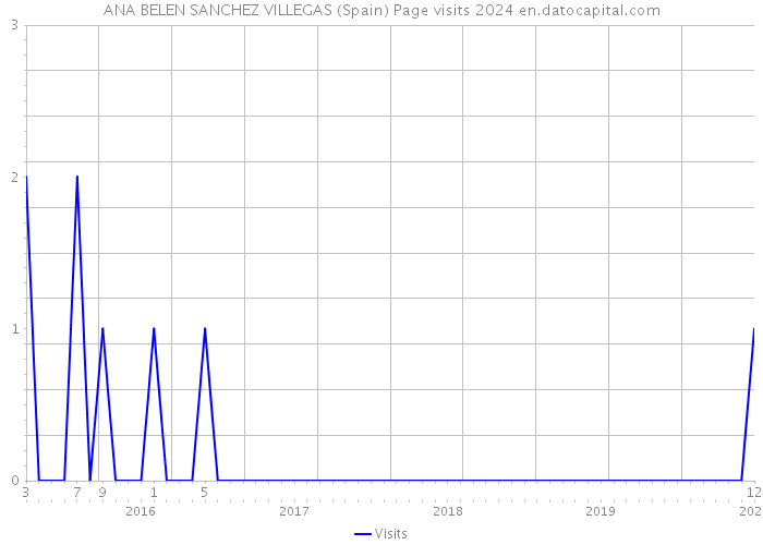 ANA BELEN SANCHEZ VILLEGAS (Spain) Page visits 2024 