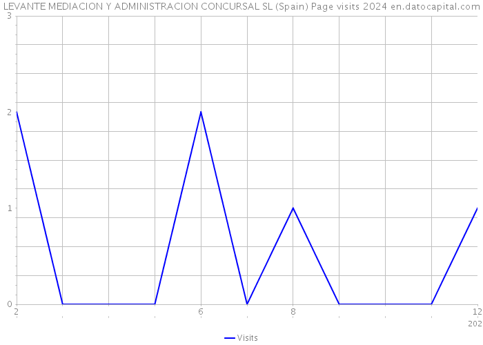 LEVANTE MEDIACION Y ADMINISTRACION CONCURSAL SL (Spain) Page visits 2024 