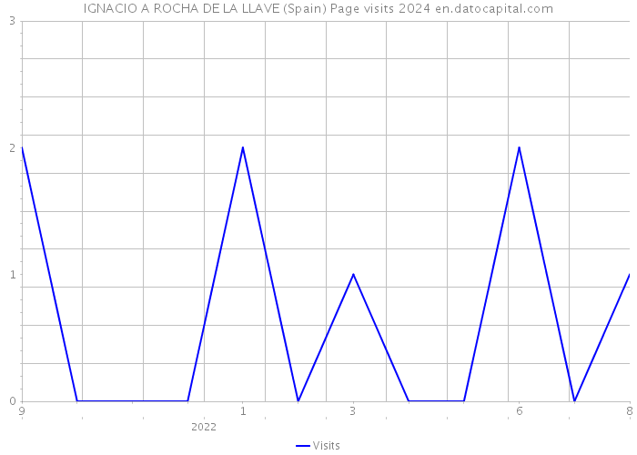 IGNACIO A ROCHA DE LA LLAVE (Spain) Page visits 2024 