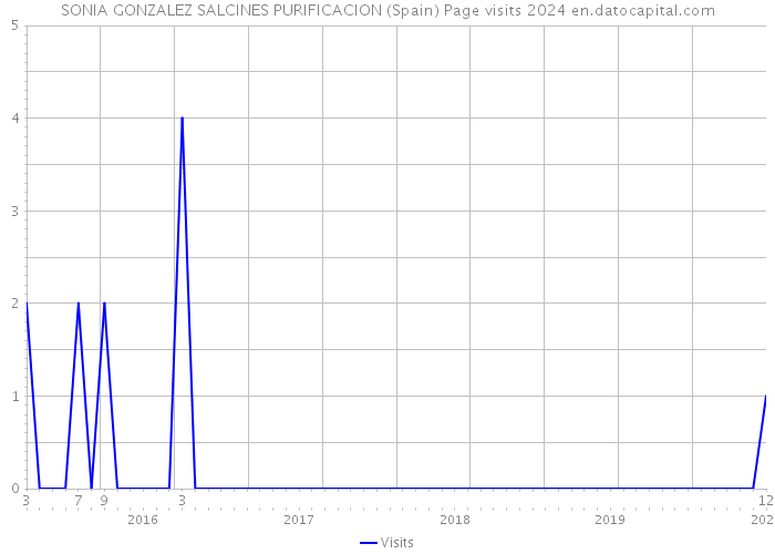 SONIA GONZALEZ SALCINES PURIFICACION (Spain) Page visits 2024 