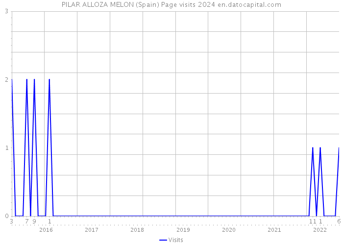 PILAR ALLOZA MELON (Spain) Page visits 2024 