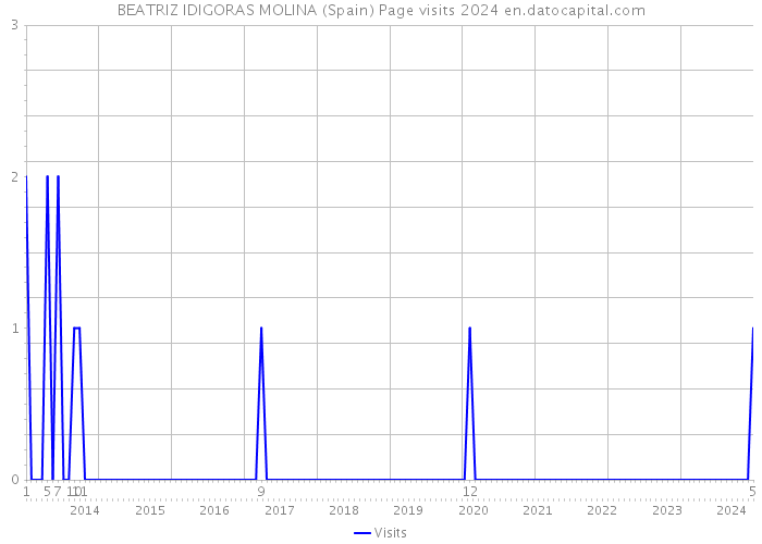 BEATRIZ IDIGORAS MOLINA (Spain) Page visits 2024 