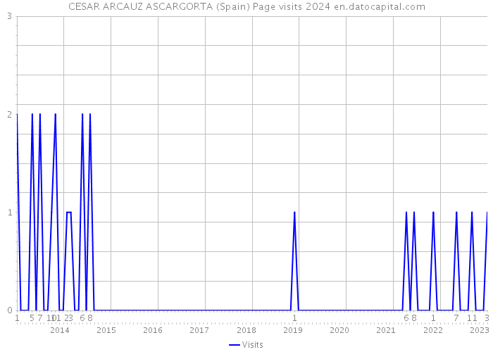 CESAR ARCAUZ ASCARGORTA (Spain) Page visits 2024 